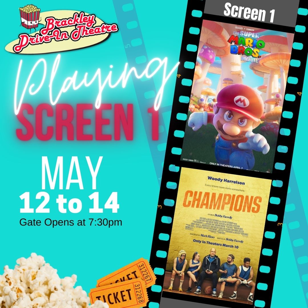brackleydrivein's tweet photo. 🎬🚗 Attention movie lovers and drive-in fans! Don't miss out on the open weekend for the Brackley Drive-in on May 12th! 🎥🚘
We'll be showing two amazing movies that you won't want to miss
See you there! 🎉 #BrackleyDriveIn #OpenWeekend #MovieNight #SuperMarioBrosMovie https://t.co/8IegL510LK
