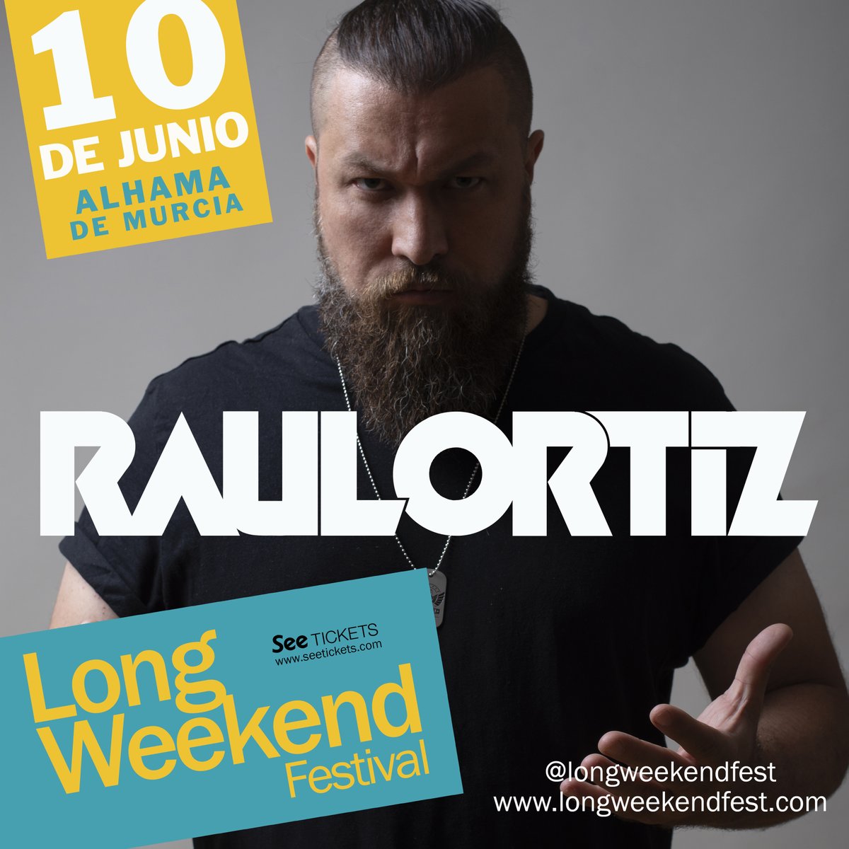 longweekendfest's tweet photo. ¡No estás preparadx para lo que viene!!  💥@djRaulOrtiz se suma a vivir el finde más largo contigo y hará que no pares de bailar y disfrutar!
Celebra el puente de La Región a lo grande!! 

🎟️ENTRADAS EN https://t.co/wUV2XyBuE5 https://t.co/pKqWTHzYRw