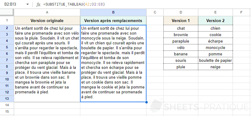 SheetsPratique's tweet photo. Remplacements multiples avec #GoogleSheets 📝

https://t.co/eNCMTN4IYT

#sheets #substitue #substitute https://t.co/2UySgfrUsn