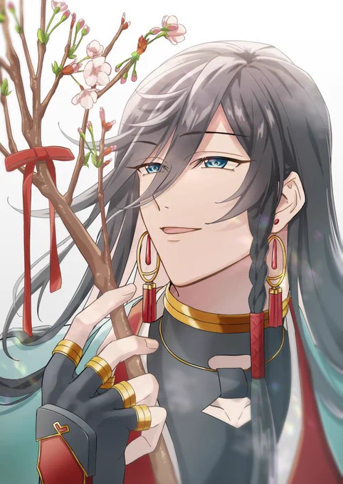 #刀剣男士の花まつり 桜と兼さん再掲