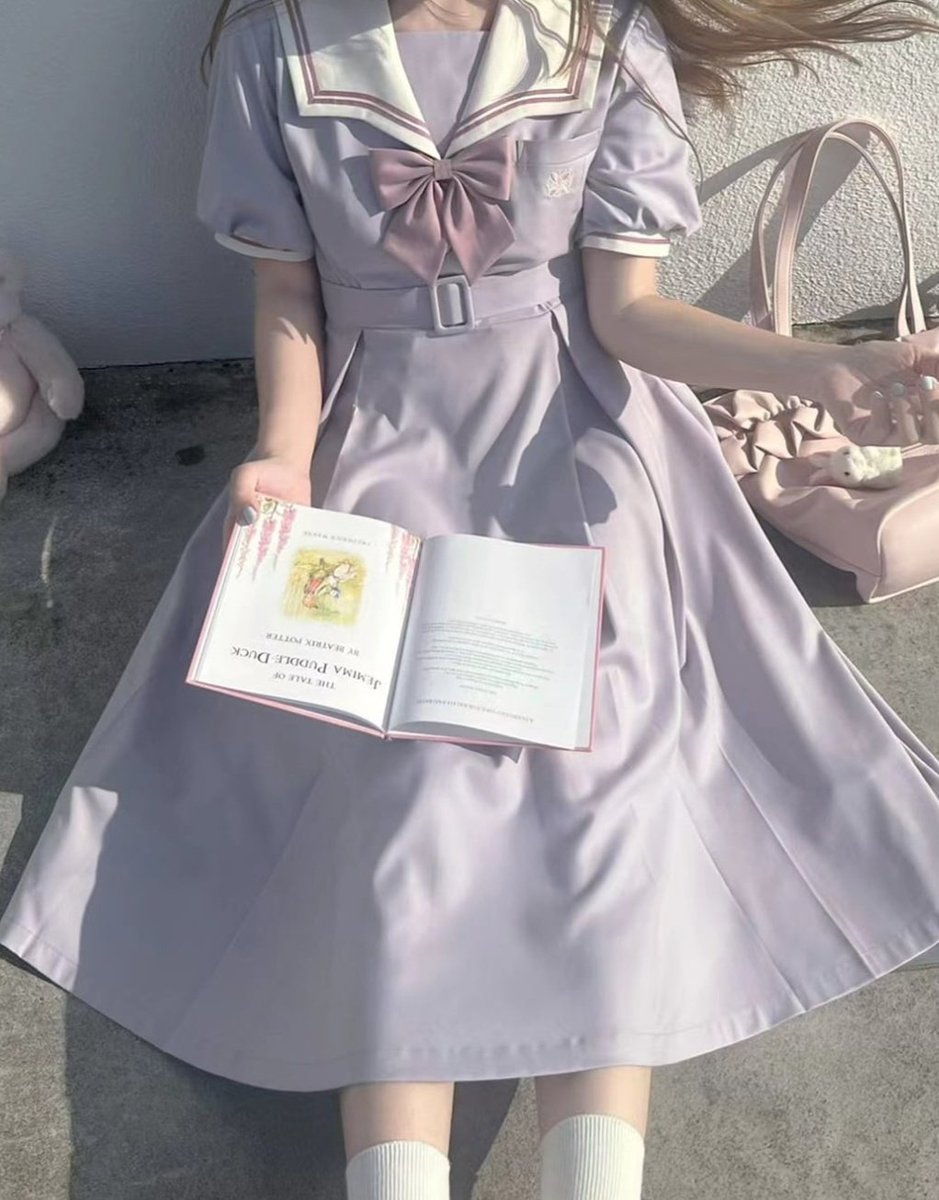 sakurabloom0's tweet photo. パステルカラーのセーラーワンピースが可愛すぎる… https://t.co/J4gZS1GGGj
