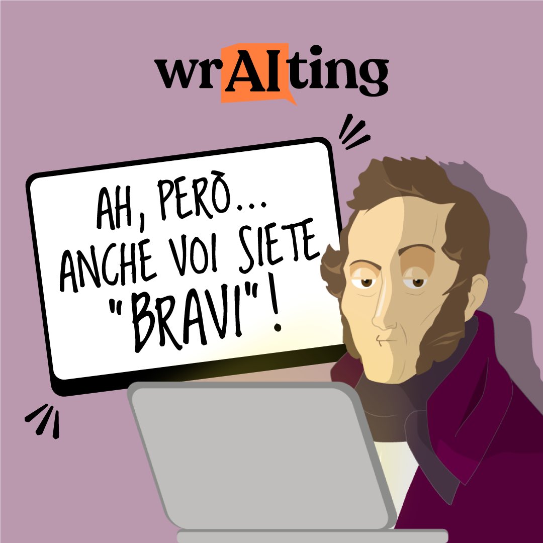 basedigitale's tweet photo. Anche il nostro Manzoni sta leggendo i racconti che ci stanno arrivando…manca solo il tuo!
Partecipa alla #challenge #wrAIting e prova a vincere i buoni Amazon in palio! 👉 https://t.co/YkWkSb3RGk
#based #AI #IntelligenzaArtificiale https://t.co/pJIqEBLcuK