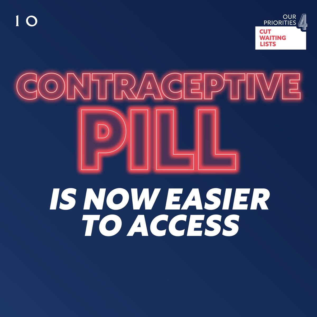 RishiSunak's tweet photo. We’re making oral contraception available direct from your pharmacy.

Almost half a million women will no longer need to speak to a practice nurse or GP to access oral contraception and will instead be able to get it through their local pharmacy. https://t.co/bZtLcqTQLg