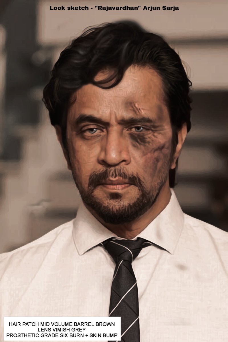 FFuntasy's tweet photo. #Leo Arjun's look sketch 
Character is similar to A history of violence character "Carl Fogerty" 
#actionkingarjun #LokeshKanagaraj #ThalapathyVijay #vijay #arjun #LeoFilm #lcu #trisha #AnirudhRavichander https://t.co/ED1D31a35L