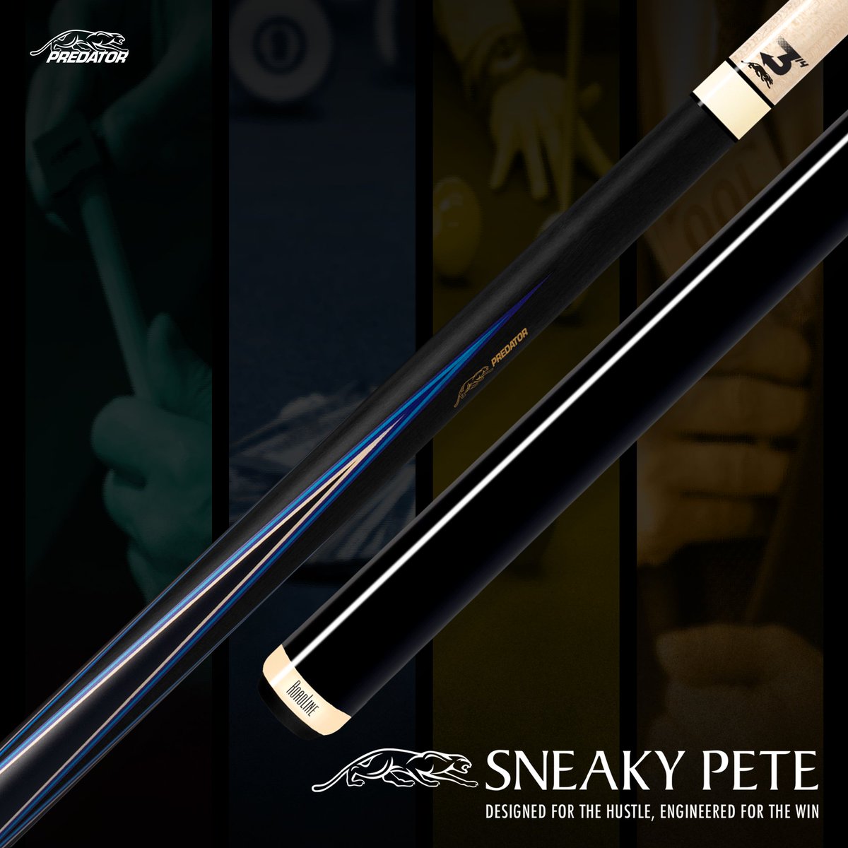 PredatorCues's tweet photo. A deceptively good look with modern flair, this 4-PT Sneaky Pete playing cue plays for keeps.
Its #truesplice construction has a streamlined strength, primed to push fortune in your favor.
Engineered to win: https://t.co/fGqs8adCJJ
#BlackPoolCue #PoolCues #PredatorCues https://t.co/TNRDIkm55E