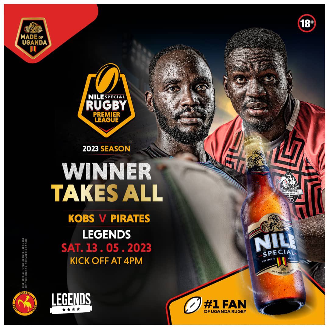 UgandaRugby's tweet photo. Who is your winner for the Saturday title clash? 

Like for @KobsrugbyUg 

RT for @piratesrugbyUG 

#NileSpecialRugby #GutsGritGold https://t.co/doxYcBSAKg