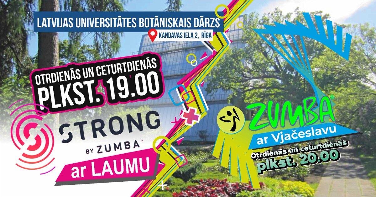 Enerģiska mūzika, svaigs gaiss, dārza šarmantā novakares noskaņa – to visu aicinām izbaudīt katru otrdienu un ceturtdienu no 19.00 līdz 21.00.
Nāciet, līdzi ņemot ūdeni un savu paklājiņu, kā arī ērtus apavus un kustībām piemērotu apģērbu.