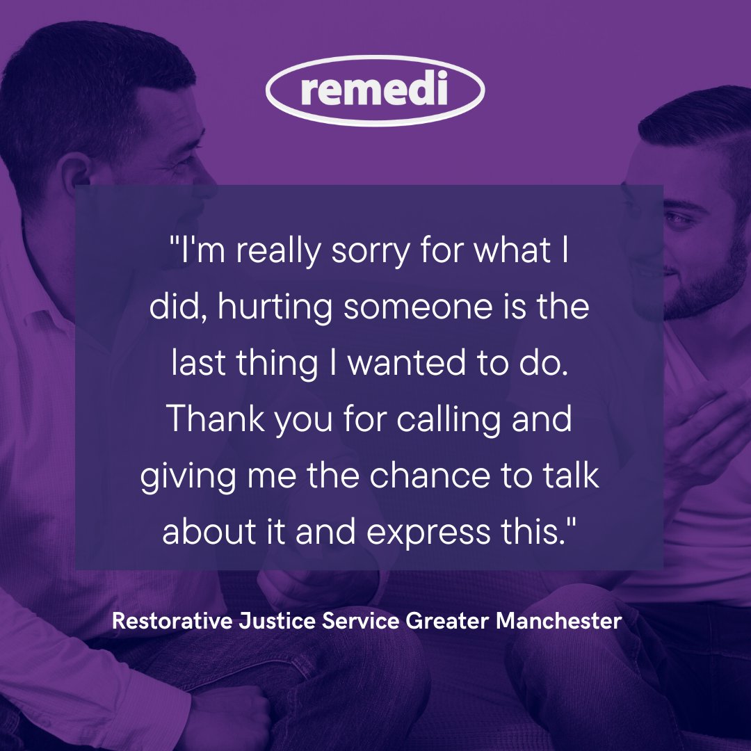 Amazing #feedback from an offenders parent and a offender in #GreaterManchester. #RestorativeJustice #ItWorks #ChangingLives