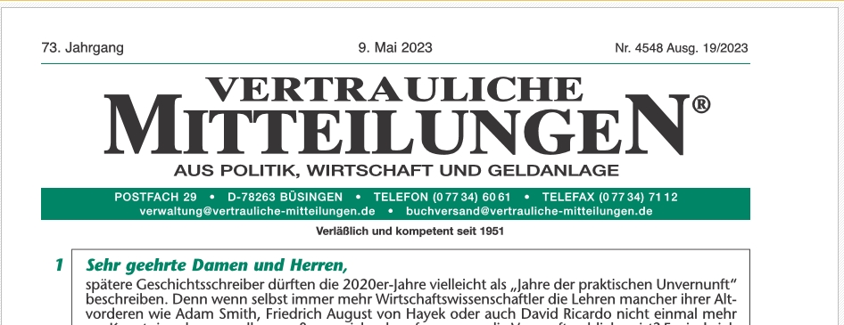 holbach_ch's tweet photo. Die #VertraulichenMitteilungen vom 09.05.2023 sind soeben erschienen. Neu in der #Ausgabe 4548:
- Ukrainischer Weizenschwindel
- #Bürgerkrieg in #Frankreich
- #Allianz gegen #China
- #Zentralbanken im „Goldrausch“
Mehr Infos: https://t.co/ooFM5GzRmD https://t.co/GnC2DDUvmU