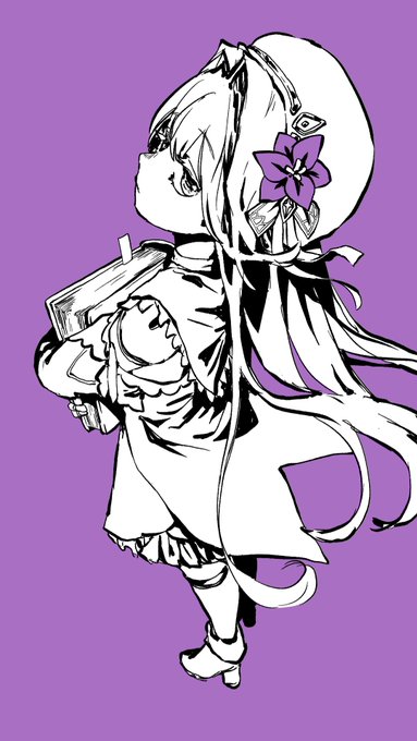 「ロングヘアー 紫」のTwitter画像/イラスト(新着)｜4ページ目