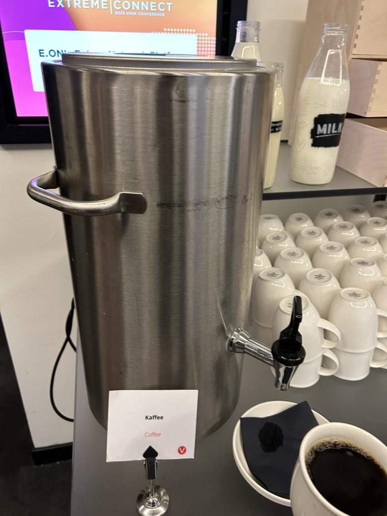 Extreme Kaffee required.  #ExtremeConnect