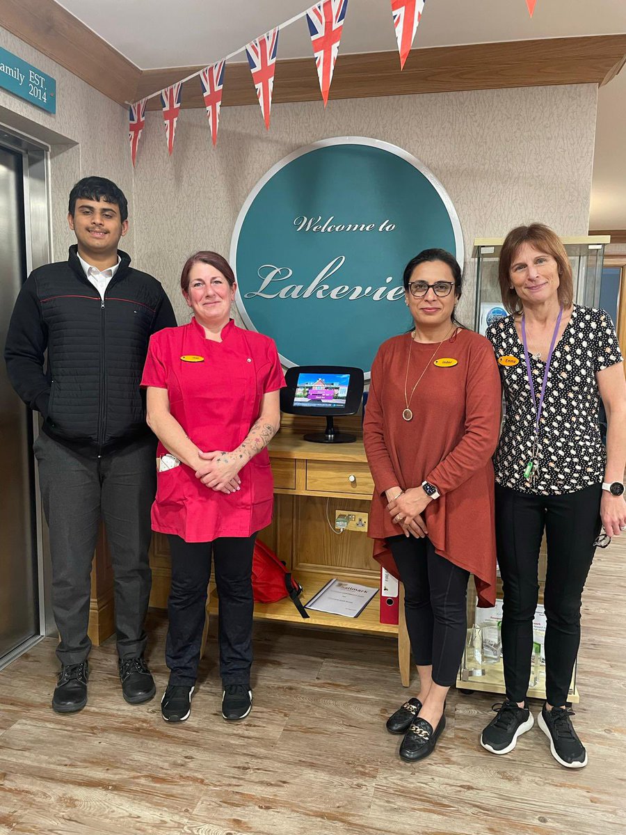 HallmarkSurrey's tweet photo. We were delighted to welcome Swarit to Lakeview last week for his work experience with the team here. He even entertained the residents for us! Good luck for the future it was lovely to meet you. #workexperience #carehome #lightwater https://t.co/z1kzrFewXQ