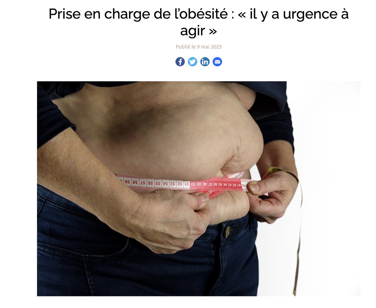SanteMentale's tweet image. 40 #recommandations pour prévenir l'#obésité, mieux la #soigner, mieux #former les #professionnels de santé et #innover @LavilleMartine @FrcsBraun @JCCOMBE santementale.fr/2023/05/prise-…