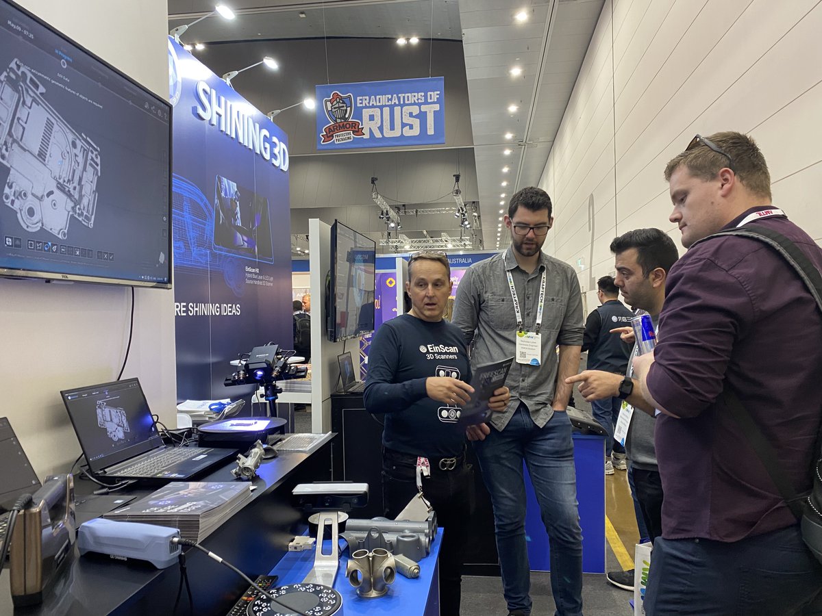 Shining3D's tweet image. We're excited to announce that the #FreeScanCombo metrology #3Dscanner is making its debut at #AMW, Australia! You won't want to miss our #booth (📍Booth No. MS200) where you can discover all the latest product highlights.  
#shining3d #einscan #3dscan #reverseengineering #cad