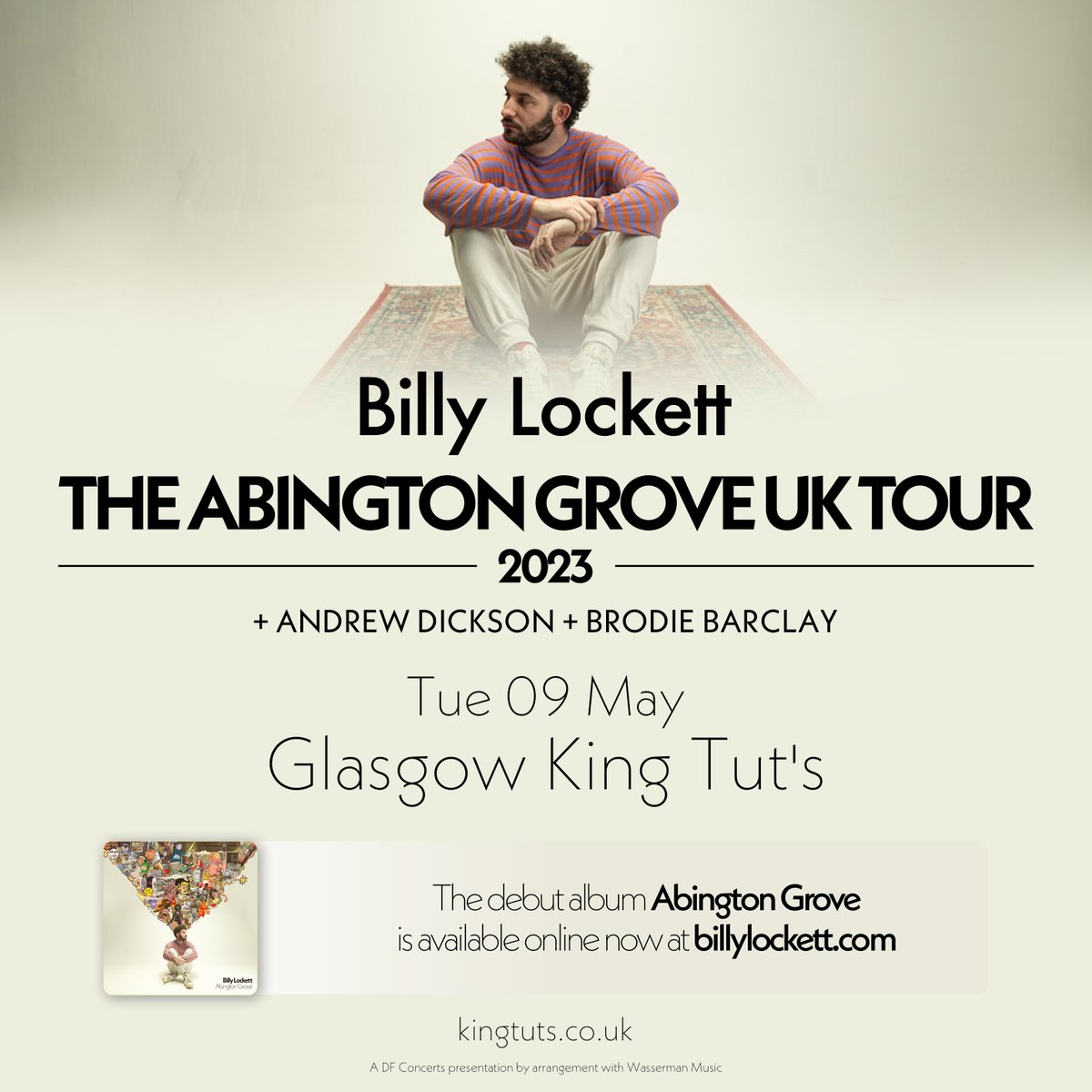 TONIGHT AT TUT'S ⇾ @billylockett heads to Tut's as part of The Abington Grove Tour! Support comes from Andrew Dickson + @brodiebarclay FINAL TICKETS ⇾ ktwwh.co/billy-lockett