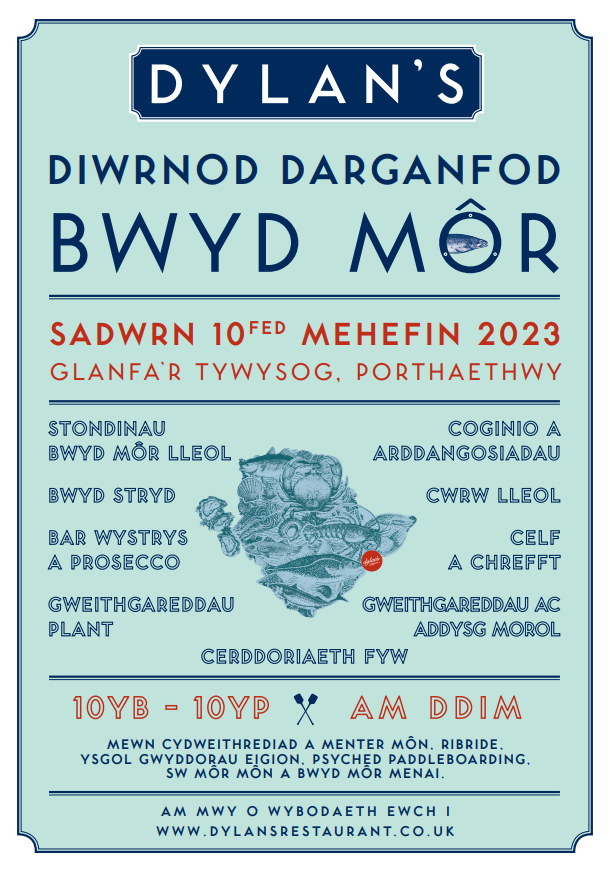 We are so excited for the Seafood Discovery Day, hosted by <a href="/DylansNWales/">Dylan's Restaurant</a> Saturday 10th June 2023 at Princes Pier, Menai Bridge 🦐🦞🦀🦪
There will be seafood tasting, demos and we will be providing some marine activities and education, so why not come along and join in the fun 😁