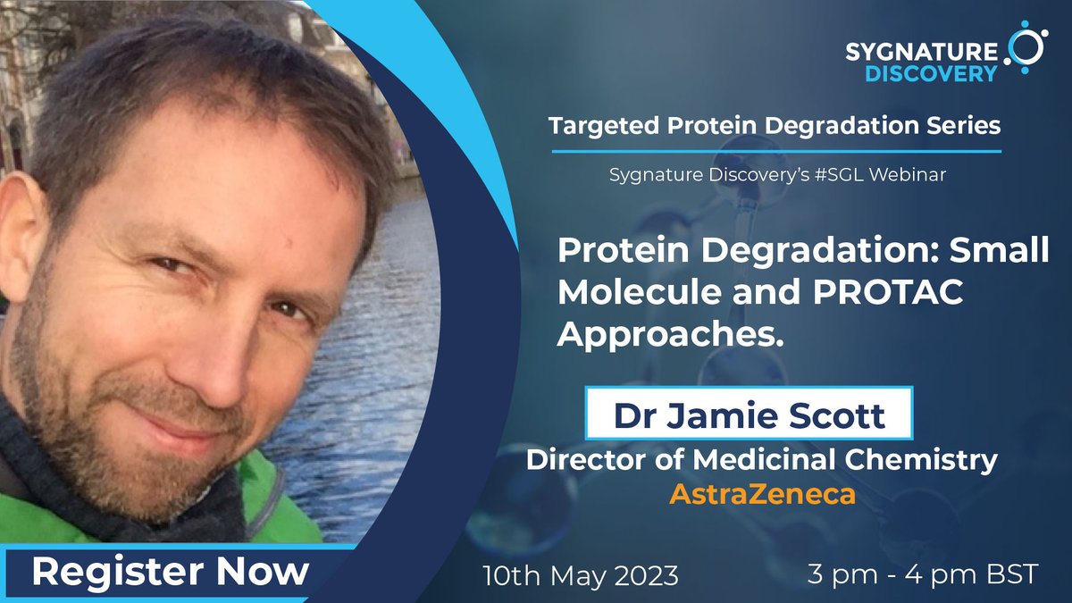 Join us tomorrow with Jamie Scott, Director of Medicinal Chemistry at AstraZeneca as he describes two distinct approaches toward the degradation of Era (estrogen receptor alpha)  Register for the free live webinar here: lnkd.in/erccFa7h #medchem #drugdiscovery #biotech