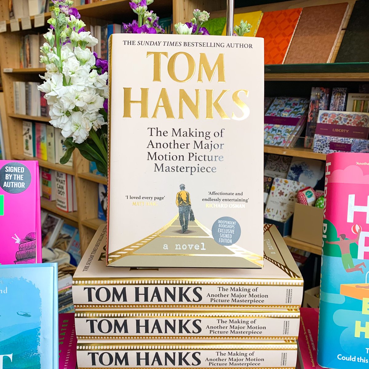 The new novel by #TomHanks ‘The Making of Another Major Motion Picture Masterpiece’ is out now! And we have signed exclusive indie editions!