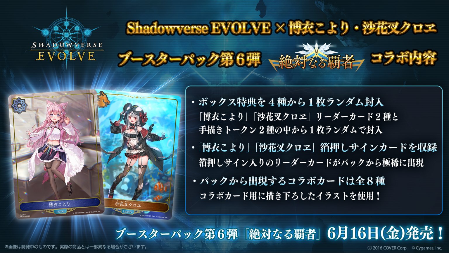 博衣こより リーダーカード サイン Shadowverse EVOLVE Shadowverse EVOLVE 博衣こより LD サイン