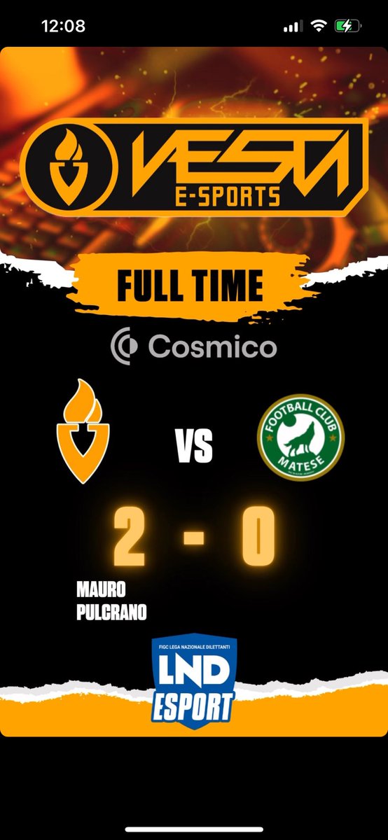 vesta_calcio's tweet image. ⚽FULLTIME⚽️
🏆 @LNDEsport1 23°
✅ 2-0 #Matese
Gg👏🏻