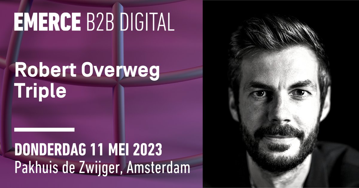 Mark your calendars for May 11th! 📅 Join Robert Overweg, Innovation Catalyst at Triple, for the upcoming Emerce B2B webinar (NL) on "Headless and GPT for Flexibility and Future Growth".

Secure your spot now: lnkd.in/eHRcJjY4