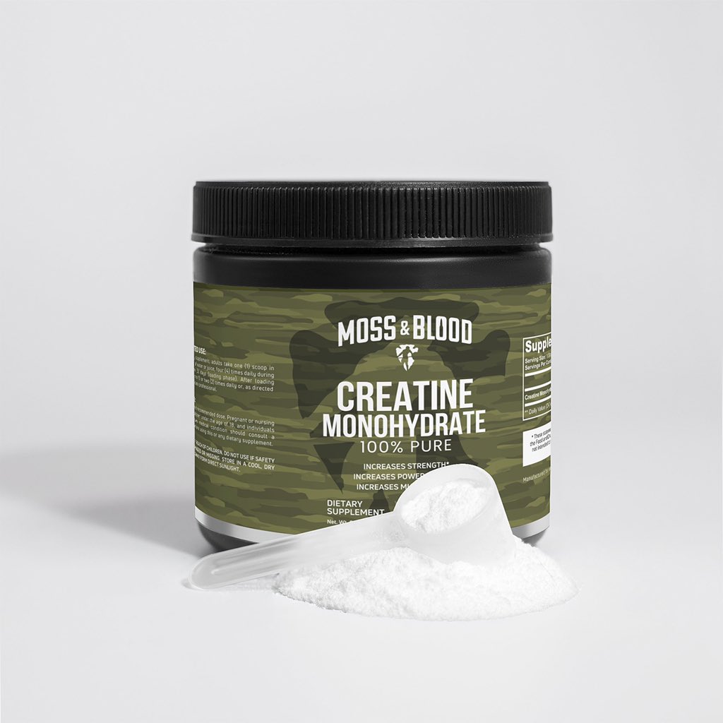 mossandblood's tweet image. Moss &amp;amp; Blood 100% Pure Creatine Monohydrate drops this Friday, May 12th at mossandblood.com

#mossandblood #creatine #newproductdrop
