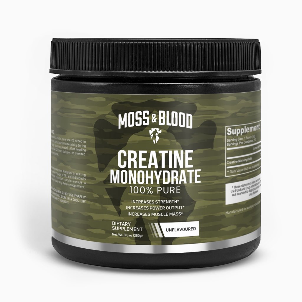 mossandblood's tweet image. Moss &amp;amp; Blood 100% Pure Creatine Monohydrate drops this Friday, May 12th at mossandblood.com

#mossandblood #creatine #newproductdrop