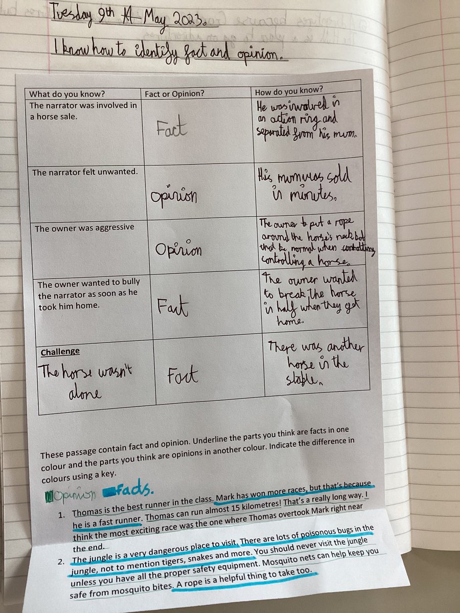 AshurstPrimary's tweet photo. Year 5 are working hard at discussing impressions and analysing if the statement is fact or opinion. They also found their own evidence to support this. In addition, they were challenged to write their own impression and evidence. Well done year 5! @MoonMaddy #shineproject https://t.co/hygKbUzcvC