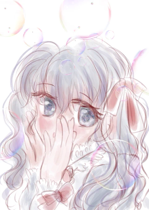 昔描いた落描きです。ひなっツお得意のキラふわ優しい炸裂!!結構好評でいいね沢山頂けて嬉しかったの覚えてる(*//艸//)ウフフ 