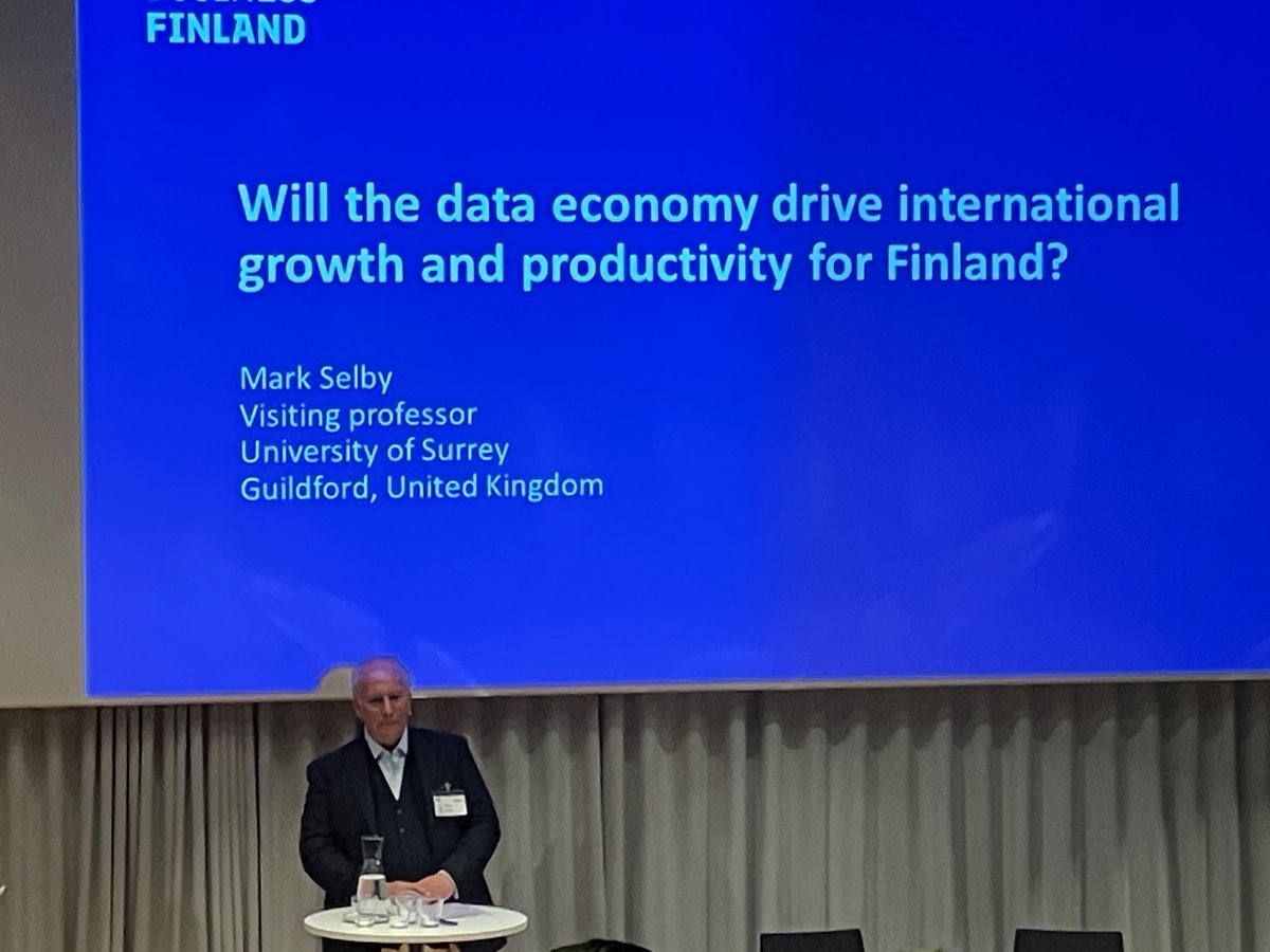 Important message from Professor Selby: If you are not willing to disrupt your business someone will. So, let’s innovate and create new business #innovation #dataeconomy <a href="/BusinessFinland/">Business Finland</a>