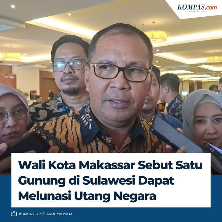 Daeng_Info's tweet photo. "Kekayaan alam Indonesia sangat banyak. Satu saja gunung di Sulawesi dieksplorasi dapat melunasi utang negara. Apalagi, banyak gunung di Indonesia," ~ Danny Pomanto, Wali Kota Makassar.

https://t.co/sv1448UpOH https://t.co/sWArDyn2Yz