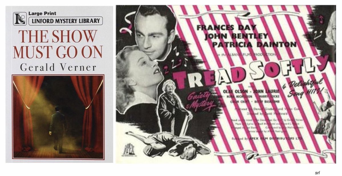 SaveRedlandLibr's tweet photo. 2:10pm TODAY on @TalkingPicsTV

The 1952 #Crime film🎥 “Tread Softly” directed by #DavidMacDonald from a screenplay by #GeraldVerner (+ addl dialogue by Donald Ginsberg &amp; Vivian Cox) and based on his
📻BBC radio serial
📖novel “The Show Must Go On”

🌟#FrancesDay #JohnBentley https://t.co/nLtqN0ADN0