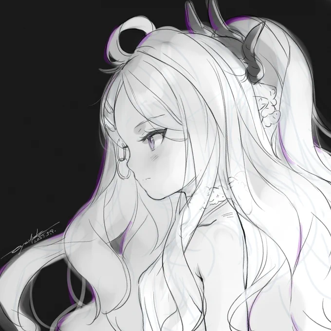 #ブルアカ らくがき。