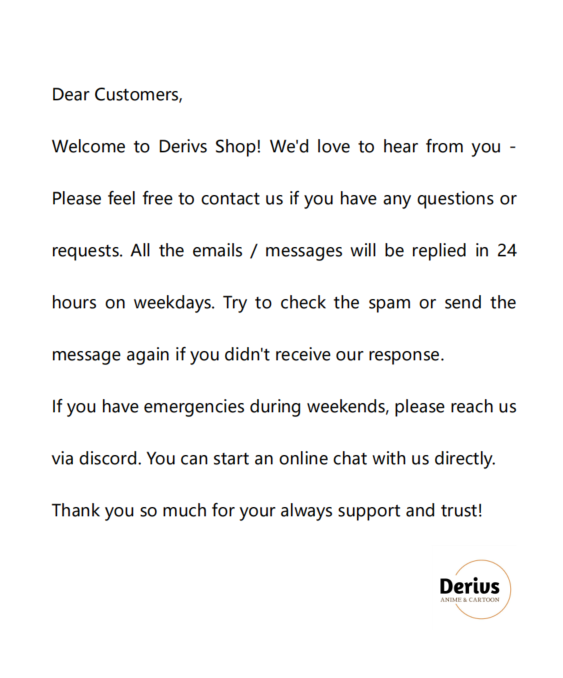 cqlderivs's tweet image. 💭Weclome to Dervis Shop -- Wish you a wonderful day! 🫶🩷
FAQs: cqlderivs.com/pages/faq
Reviews: cqlderivs.com/pages/reviews
Discord: discord.gg/pPJN5xQRrm