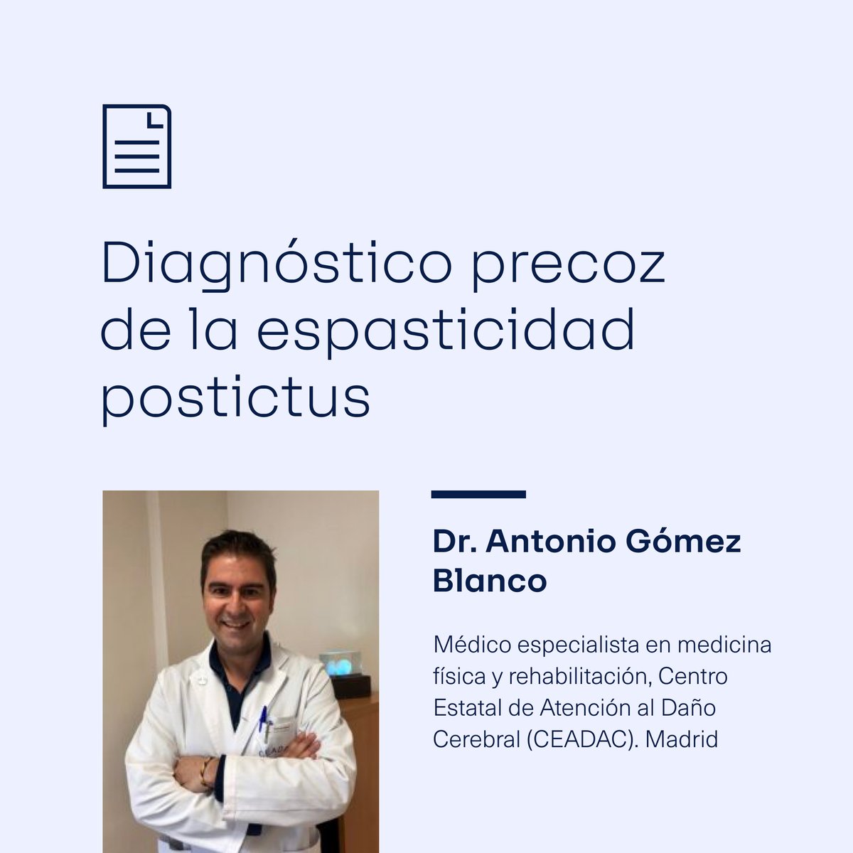 🧑‍⚕️📝 La espasticidad puede presentarse en numerosas afecciones neurológicas como ictus, esclerosis múltiple o enfermedades neurodegenerativas.

Conoce la importancia del #diagnósticoprecoz de la #espasticidad postictus en #Neuroconectados. 💻🧠🔬 

neuroconectados.es/espasticidad-p…