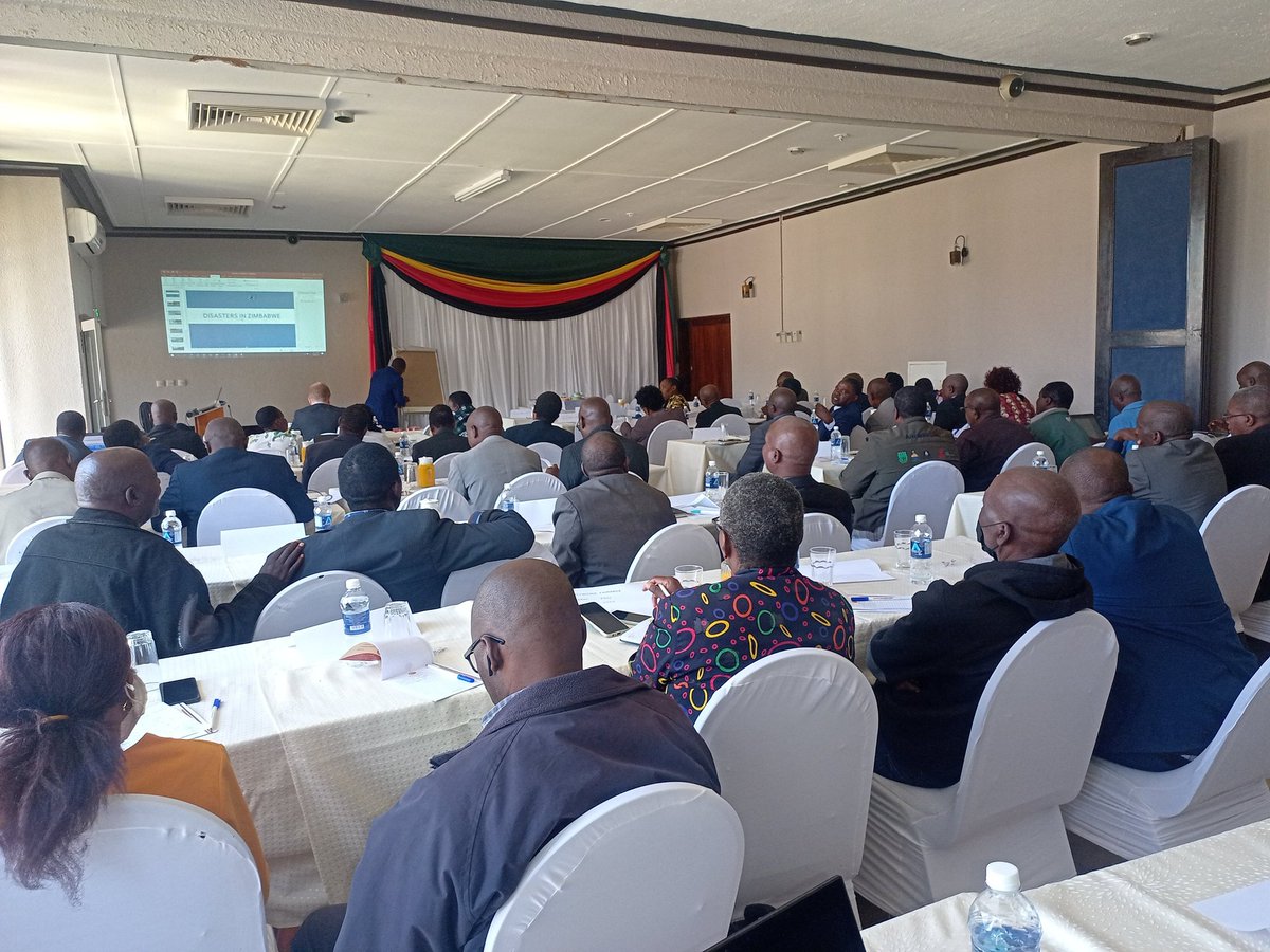 ChronicleZim's tweet photo. @MoPSEZim is running a TOT workshop for District Schools Inspectors (DSIs) on Disaster Risk Management and Resilience in schools at Fairmile in Gweru. 
@taundoro @UNICEFZIMBABWE @WorldVisionZim @InfoMinZW https://t.co/WQ9jEF27uO