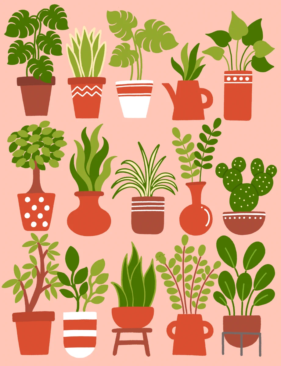 いろいろな植物が描かれたこのイラストのどこかに、ある動物が隠れてる？！とあるイラストが話題に！