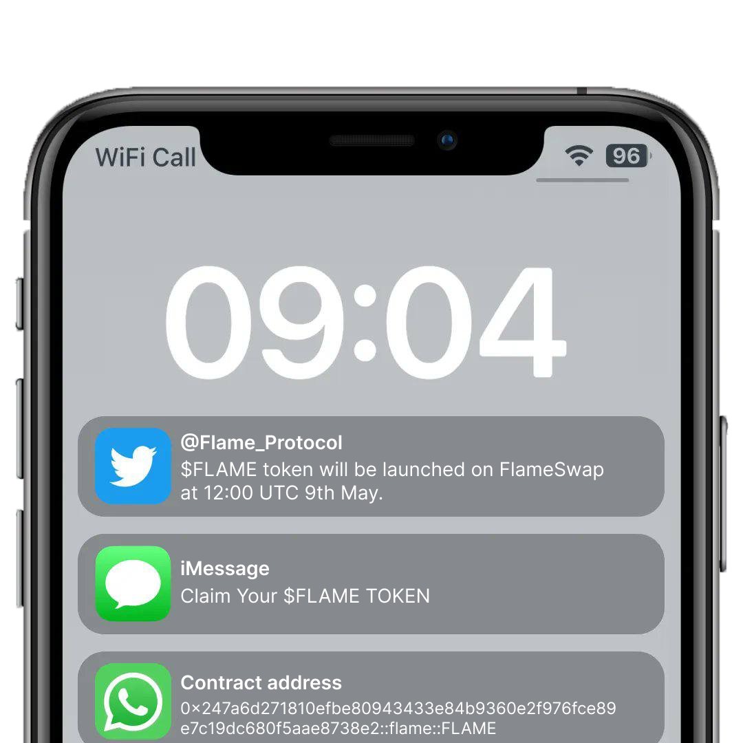 #BurnOnFlame🔥 #BuildOnSui 

🔔 $FLAME LAUNCH IS COMING !!! 🚀

⏰ Listing Time: 12:00 UTC 9th May

⏳ Claim Time: 12:00 UTC 9th May

🎥 $FLAME listed at: flameswap.io/#/swap

🔖 Blog: medium.com/@FlameProtocol…

🔥 Like ❤️ Rt 🔂 Tag 3 Friends.

🏆 Reward:  

🎁 1,000 $FLAME