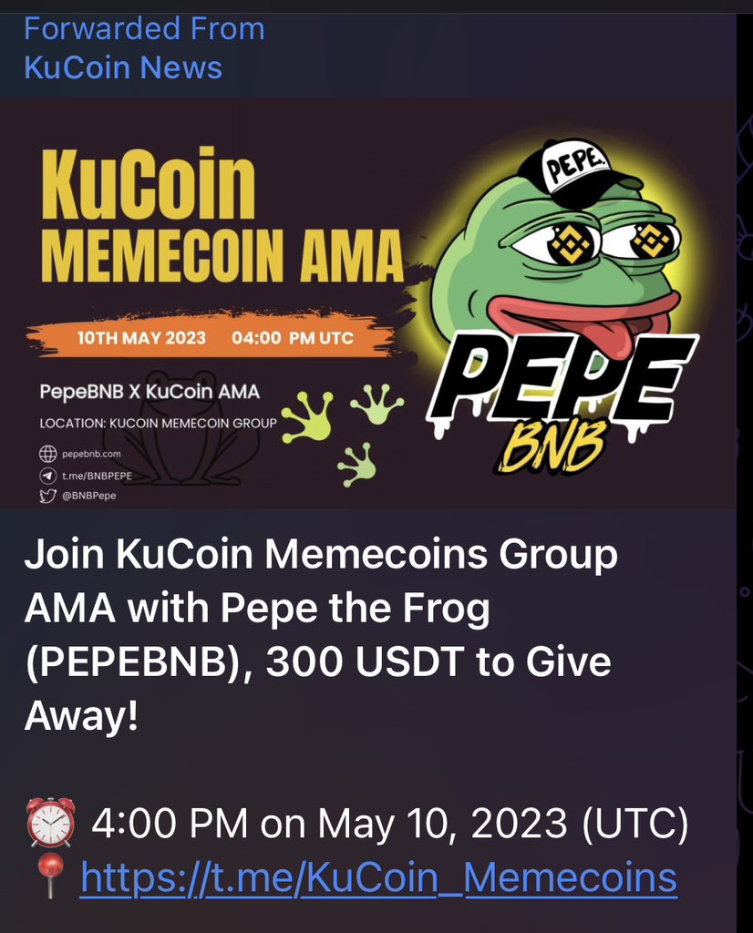 CryptoDabbler's tweet photo. Did I mention #PepeBNB? It’s gonna make #BNB great again 🐸

♦️MEXC LISTING 1300 UTC TODAY
♦️BITMART LISTING 
♦️COINTIGER LISTING 
♦️SURPRISE LISTING 
♦️KUCOIN AMA
♦️BIG PARTNERSHIP INCOMING

https://t.co/RKTEzB2SCb

@MEXC_Global @kucoincom @BNBPepe $Pepe #BSC https://t.co/P7U4YU68zU
