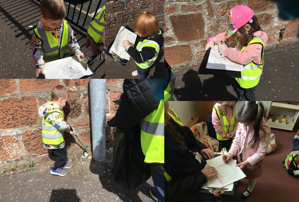 Flowerbankecc's tweet photo. Last week our Eco Committee worked very hard looking after our community. Armed with clipboards and litter pickers, off they went to clean up our streetsππ @KSBScotland @eacearlyyears @EastAyrshire @eaclost #OurLocalCommunity https://t.co/97q90spQds