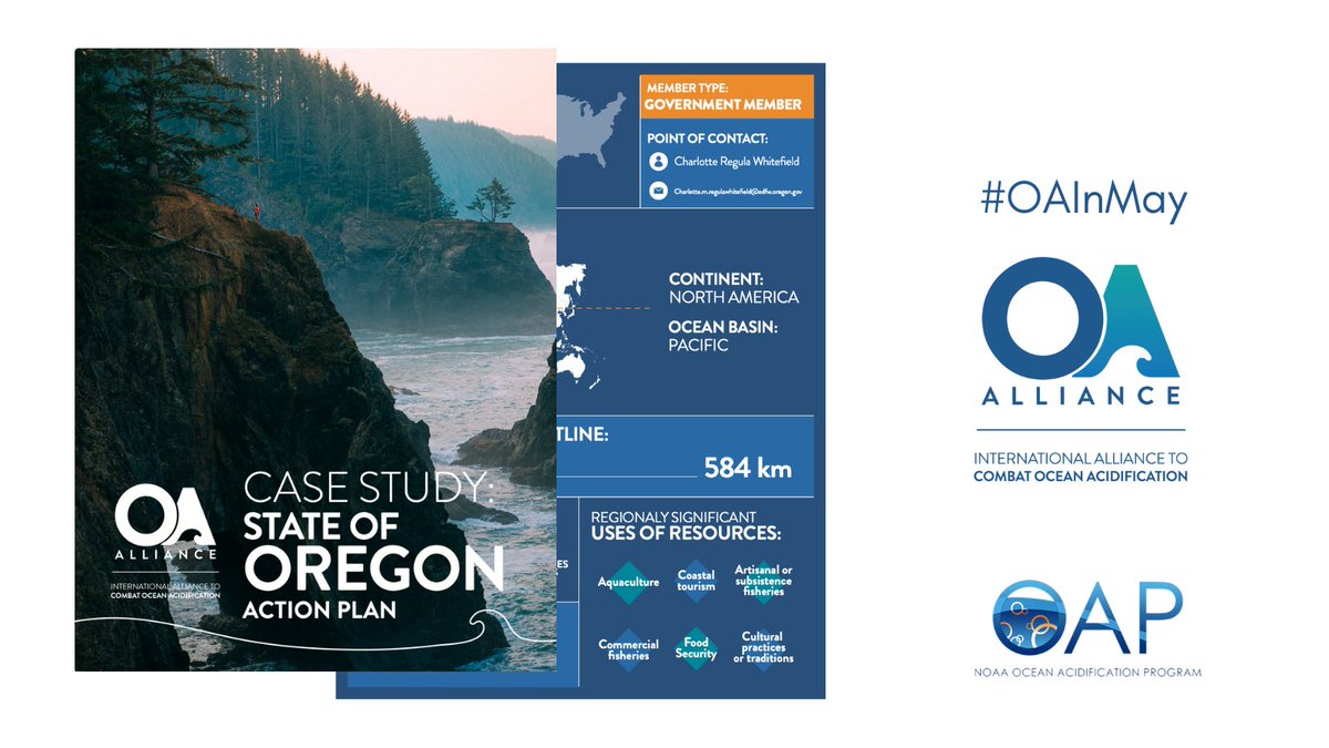 Members of the @OA_Alliance are responding to local impacts of #OceanAcidification as they create #OAActionPlans that promote #ClimateOceanActions!

#OAInMay  @OA_NOAA 

oaalliance.org/action-plans