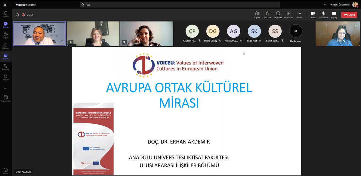 Etkinliğimiz başladı! 9 Mayıs Avrupa Günü'nde Avrupa ortak kültürel mirası ve Türkiye'yi konuşmak üzere ilgilenen herkesi bekliyoruz. Bağlantı linki için: voiceu-jmm.anadolu.edu.tr/duyurular/cana…