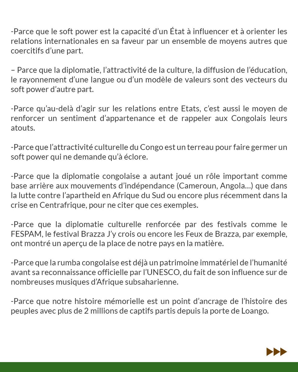 InsideCongo242's tweet photo. Pourquoi le soft power congolais ? https://t.co/uJjgR17MGB