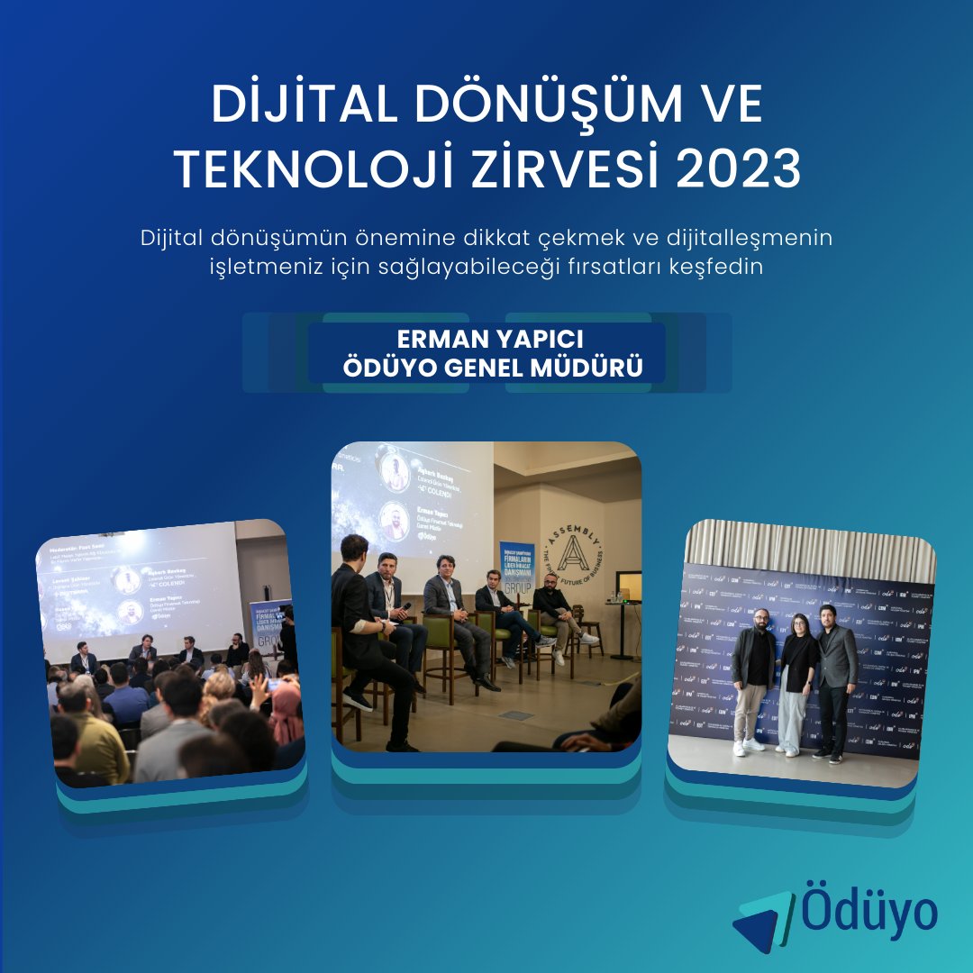 Ödüyo Finansal Teknoloji A.Ş Genel Müdürü Erman Yapıcı “Dijital Dönüşüm ve Teknoloji Zirvesi 2023” etkinliğinde Türkiye’nin Yükselen Teknoloji Girişimlerinden bahsetti.

#dijitaldonusum #ödemesistemleri #fintech #onlinebankacılık #bankacilik #ödeme #fintech #finansalteknoloji