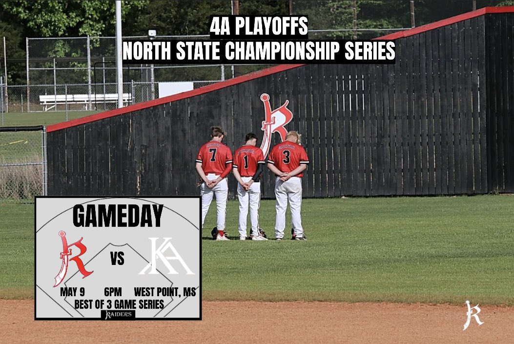 OHA_RaidersBSB's tweet photo. 🚨GAMEDAY🚨

The Raiders face off against Kirk in Game 1 of Round 3 at HOME!

Tonight is a BIG one and WE NEED YOU THERE! The boys are locked in and READY TO GO!!! Are you? 

Right Field Lounge will be OPEN!

Be There &amp; Be Loud!

#RaiderBSB #HumbleAndHungry https://t.co/mIydQDKI4x