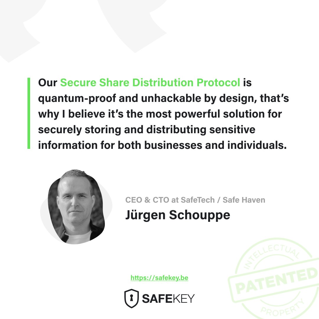 We're often asked what our patents are about, well, they're all about #SSDP, and it's supported by all SafeKey Pro devices!