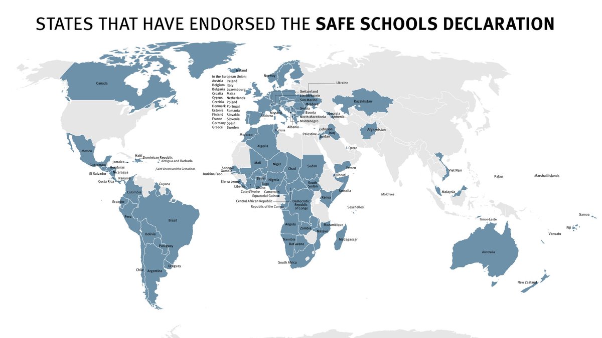 ‼️ Guyana 🇬🇾 just became the 1⃣1⃣8⃣th state to endorse the #SafeSchools Declaration 🎉👏👏 Congratulations & welcome aboard! We🇳🇴 look forward to #protect education with you so that ✅every girl ✅every boy ✅every educator can pursue the right to #education without fear.
