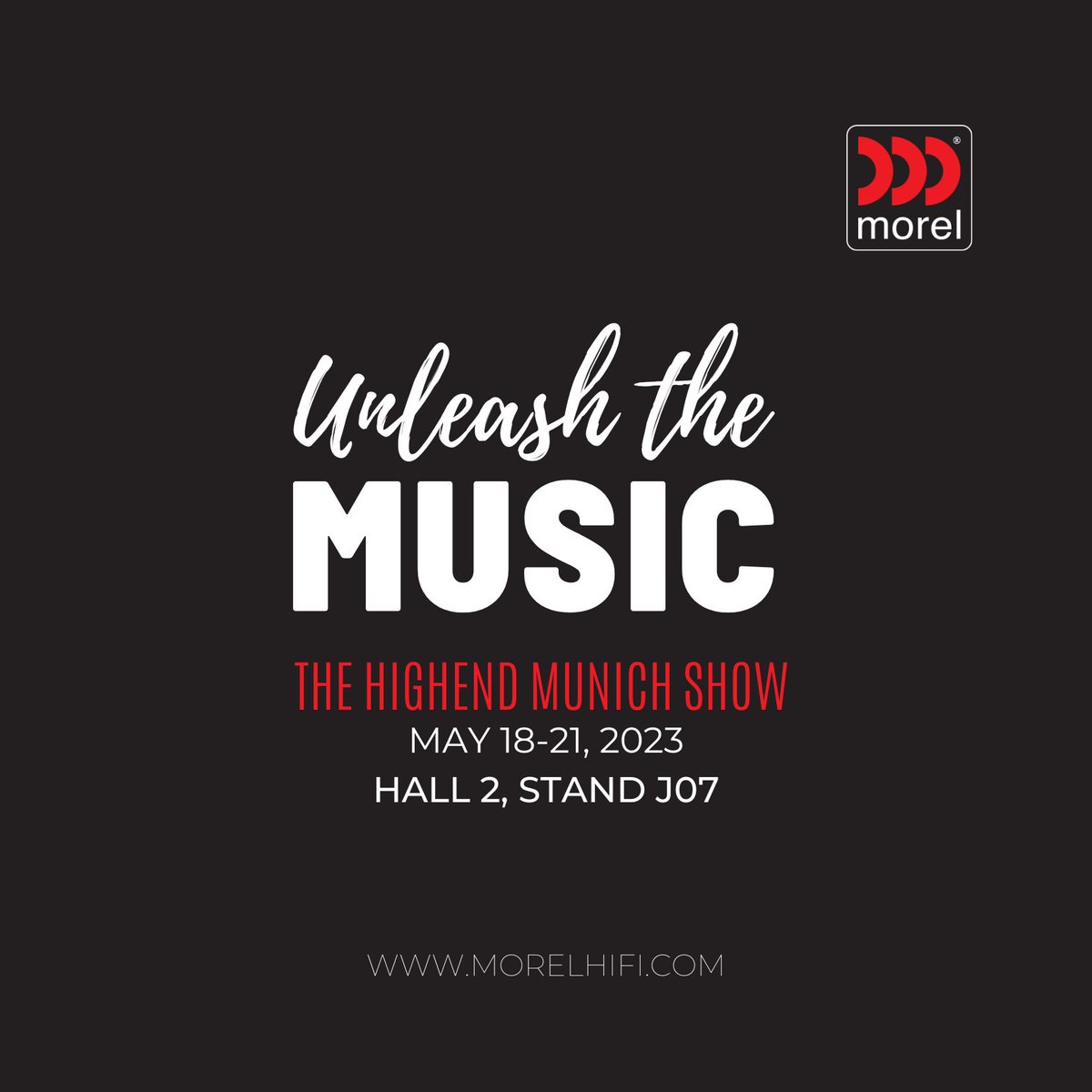 MorelHiFi's tweet photo. π Experience sound like never before! Join us at High-End Show Munich 2023 from May 18-21 to witness the launch of our cutting-edge, most innovative home audio products yet. Don't miss out!
#morelhifi #HighEndSociety #highendaudio #HomeAudio #morelhomeaudio #unleashthemusic https://t.co/JmBlwN5TWW