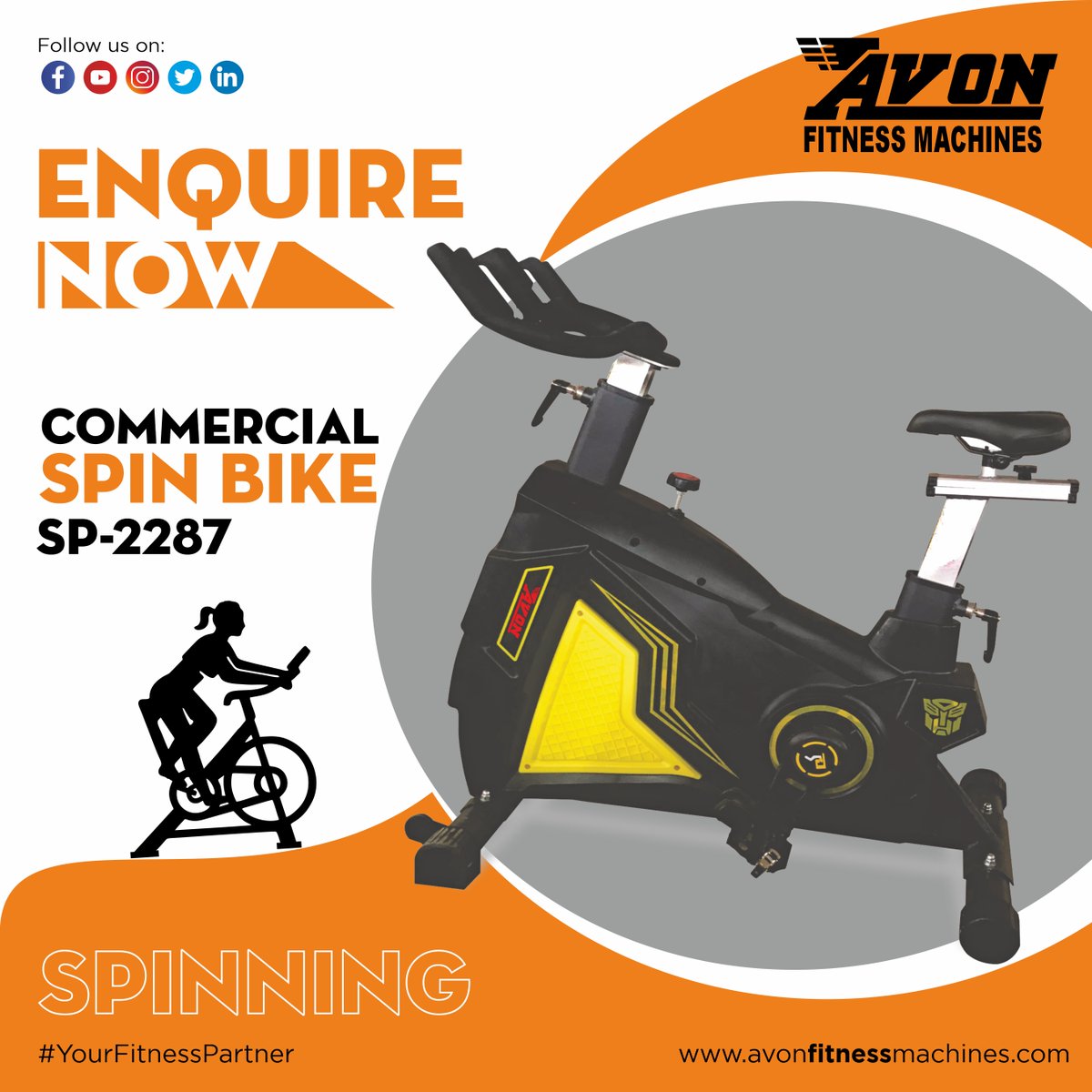 avon_fitness's tweet photo. Spin your good health with Spin Bike and get greater well-being with AVON Fitness.
.
#YourFitnesssPartner #Spinbike #spin #excercising #bestspinbikes #crosstrainerworkout #workoutmotivation #workoutspecialist #workoutroutine #fitnessinfluencer #fitnessismylife #fitbody https://t.co/7YaVUC9dBa