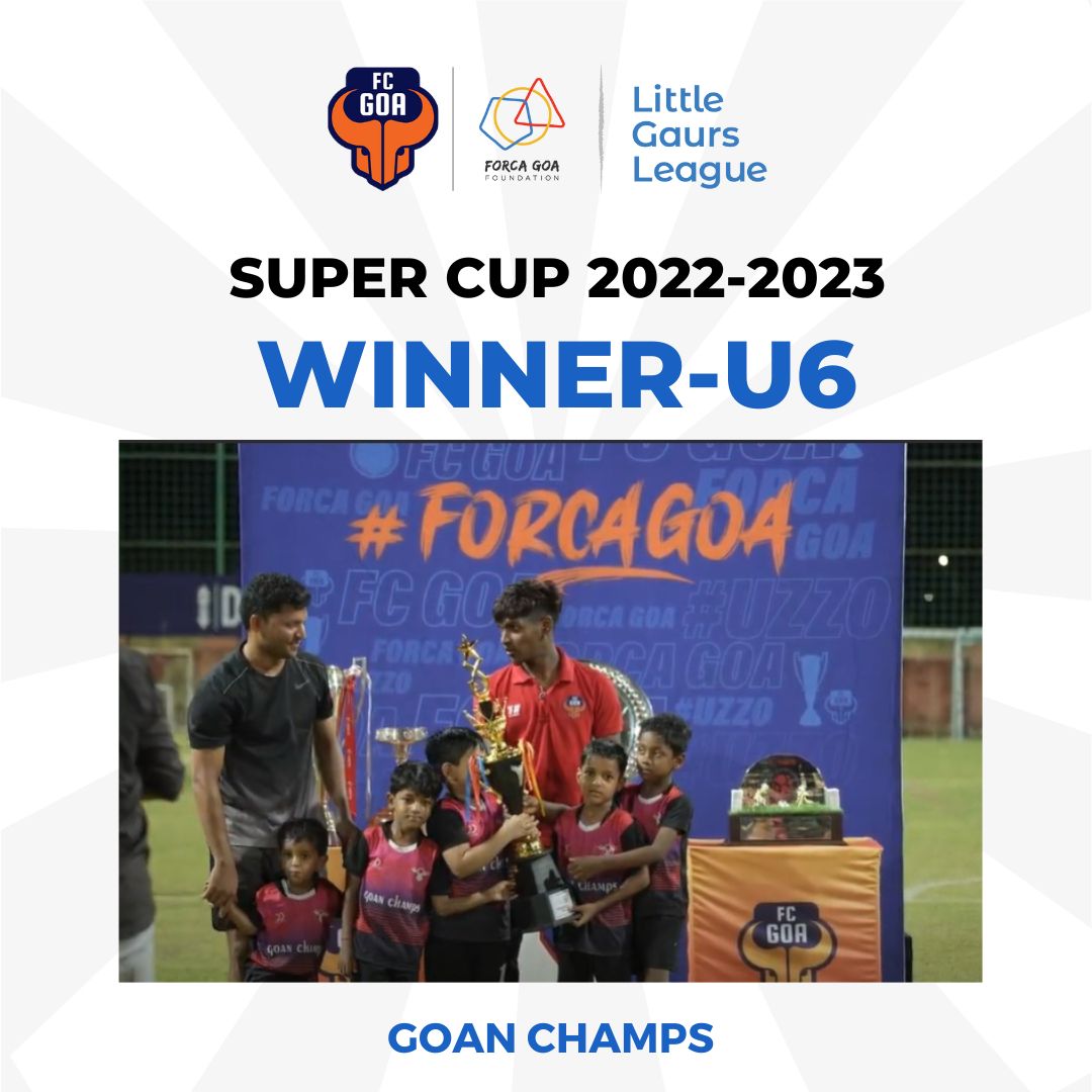 forcagoaorg's tweet photo. The #LGLSuperCup has its champions and they have proven themselves to be the future of #football. 🌟

#ForcaGoaFoundation #PlayInspired #LGLSuperCup https://t.co/NwRlVoE45N